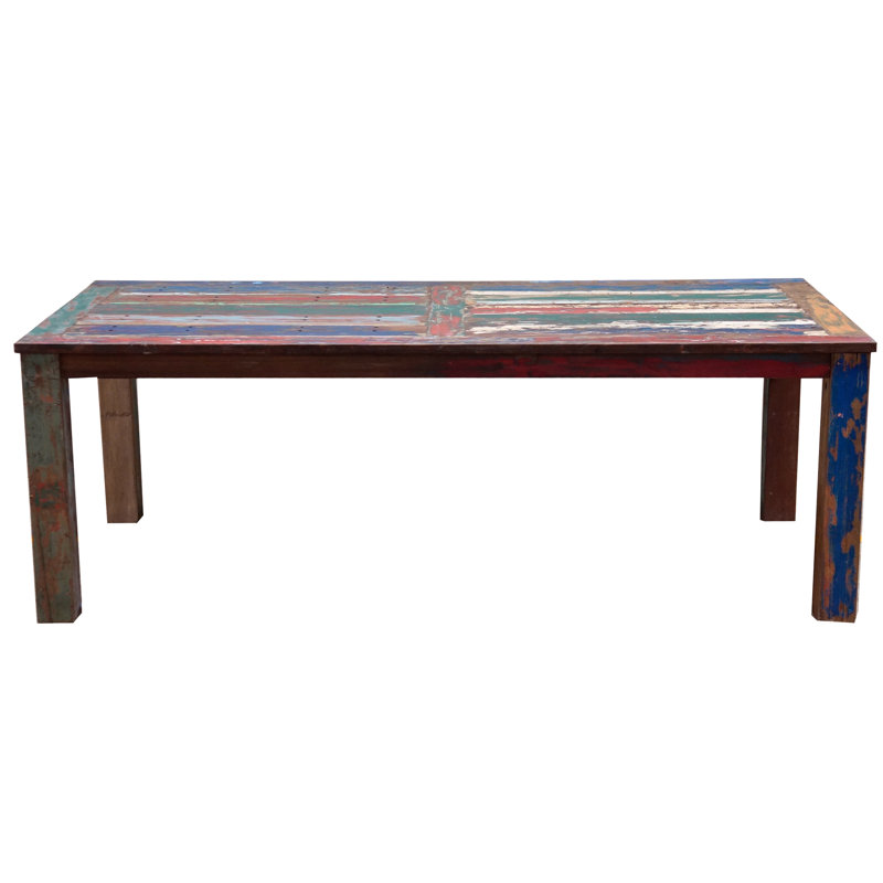 Anderle Teak Solid Wood Top Dining Table, 30" H x 71" L x 43" W