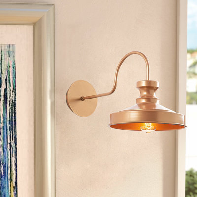 Lampe murale glamour scandinave, corps en métal, 8,7 po x 16,5 po | Douille E27, 40 W maximum | Homologué IP20, conception élégante et élégante pour le salon, la chambre à coucher ou le bureau | Éclairage décoratif parfait pour la décoration int