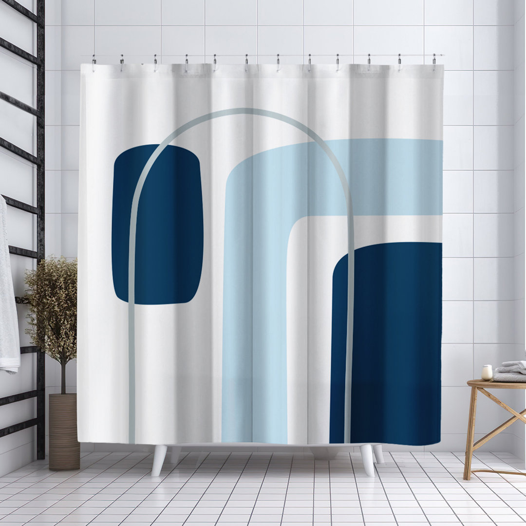 Hagan Geometric Shower Curtain ULLI HOME