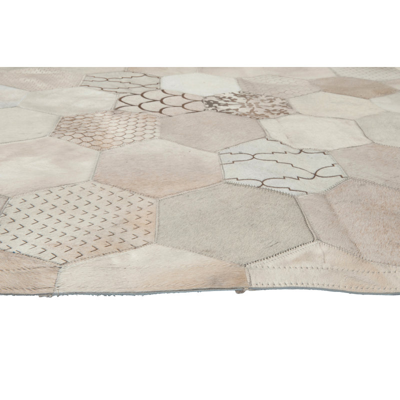 Atomo Cowhide Geometric Area Rug, Rectangle 13'4" x 16'8"