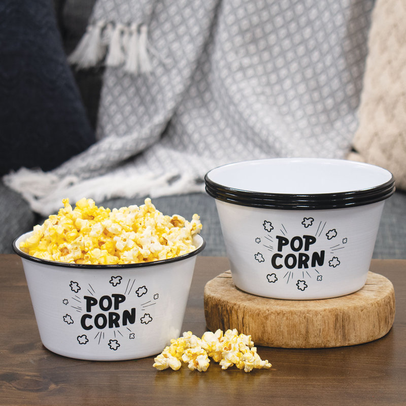 Ensemble de 4 petits bols en pop-corn en émail Enijah