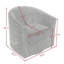 Fauteuil demi-tonneau pivotant Aunna-327422287