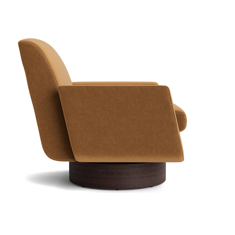Supernova Full Swivel Chair, Java, Performance Velvet - Hazelnut
