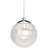 Jarron 1-Light Indoor Chrome Mini Hanging Pendant with Clear Glass Round Sphere Globe Orb Shade-123149330