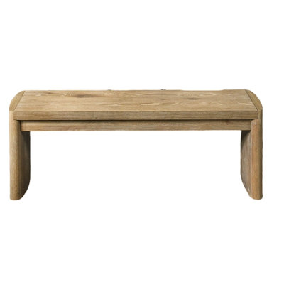Wooden Oak Finish 50.5"W Dining Bench