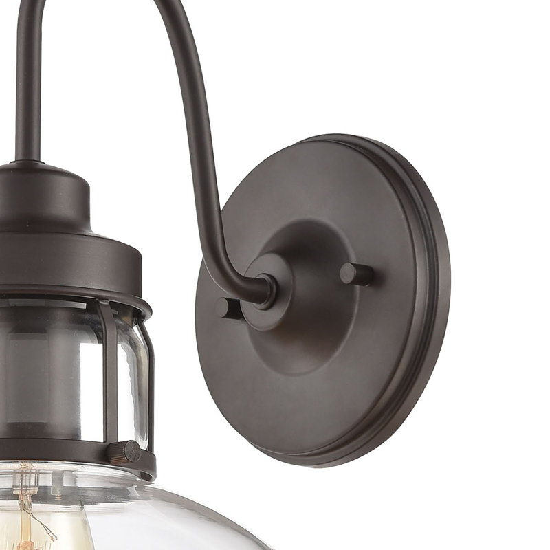 Manhattan Boutique 12'' High 1-Light Sconce - Oil Rubbed Bronze