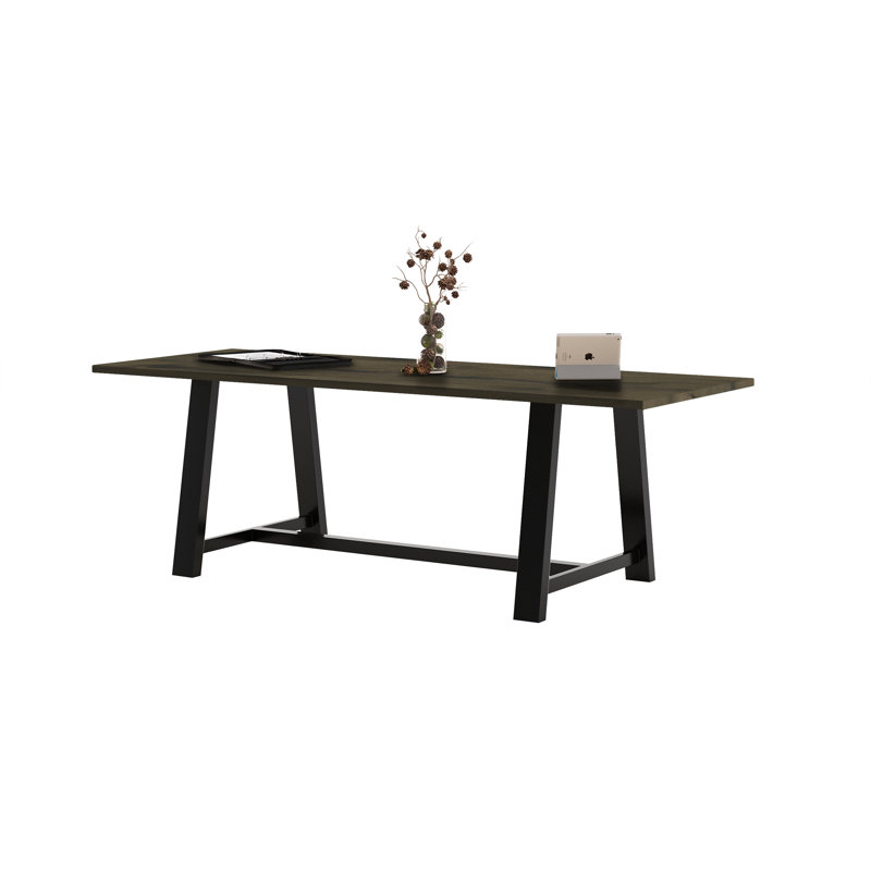 Midtown Solid Wood Breakroom Table, 30" H x 96" L x 36" W, Barnwood