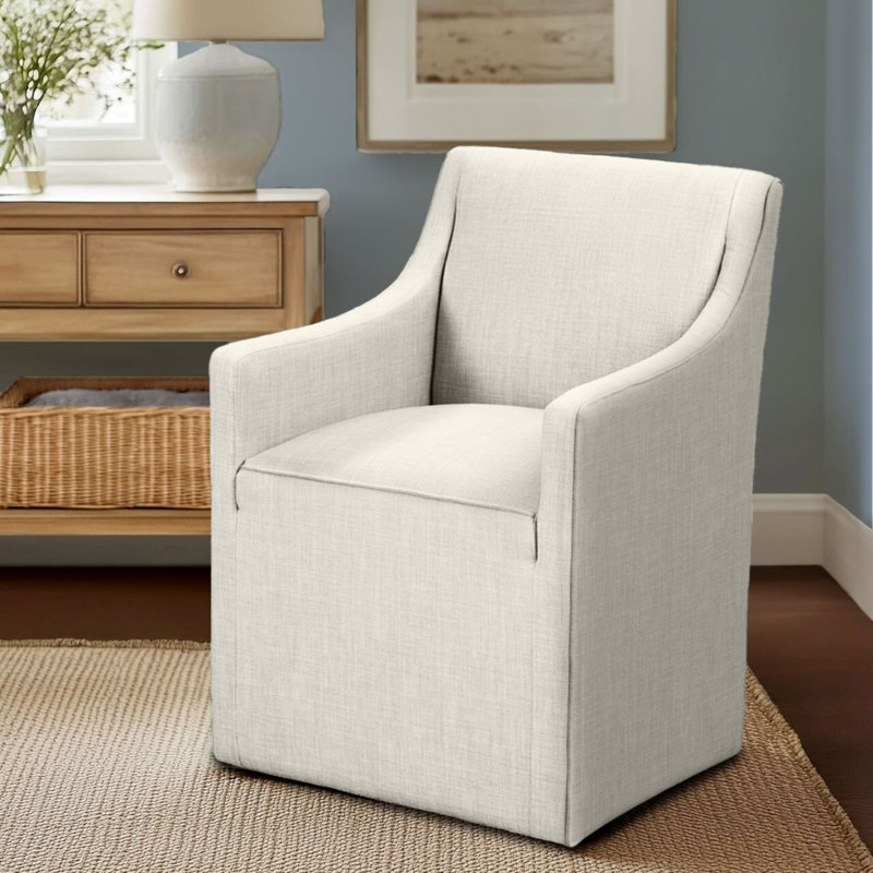 Chaise avec accoudoirs Charlotte Shonna, Beige