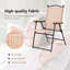 Chaises de camping pliables en tissu de patio Red Barrel Studio®-1107584490