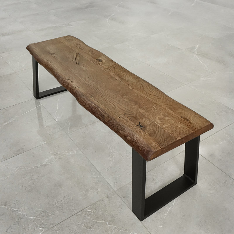Johnson Solid Wood Bench, H49 x  W140 x D40cm, Brown Oil