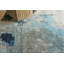 Picasso hand-knotted Wool/Silk Blue/Silver/Black Area Rug-2070242123