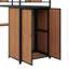 Lit mezzanine avec bureau et armoire-398663607