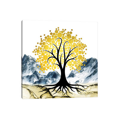Gold Tree II by Mark Ashkenazi - Wrapped Canvas Gallery-Wrapped Canvas Giclée