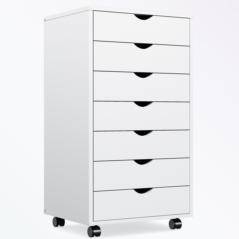 Classeur de rangement Shalisha de 18,74 po de largeur, Blanc