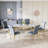 18.5”H Modern Dining Chairs, Arm Less Chair With Polished Stainless Steel Legs-1748139418-1748139420