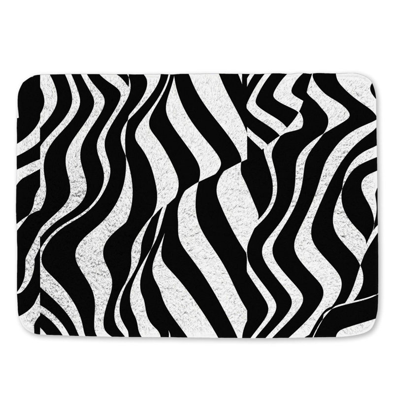 Dulcey Microfiber / Microsuede Non-Slip Bath Mat, 21"W x 34"L
