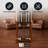 Hathaway Classic 28-in Floor Pool Cue Rack – Solid Wood Billiard Cue Rack with Built-In Drink Holders, Triangle Hook & Scratch-Resistant Finish – 10 Pool Stick Holder & Full Ball Set – Walnut-12467991