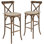 Aylar 350lb. Tabouret de bar avec coussin et dossier croisé