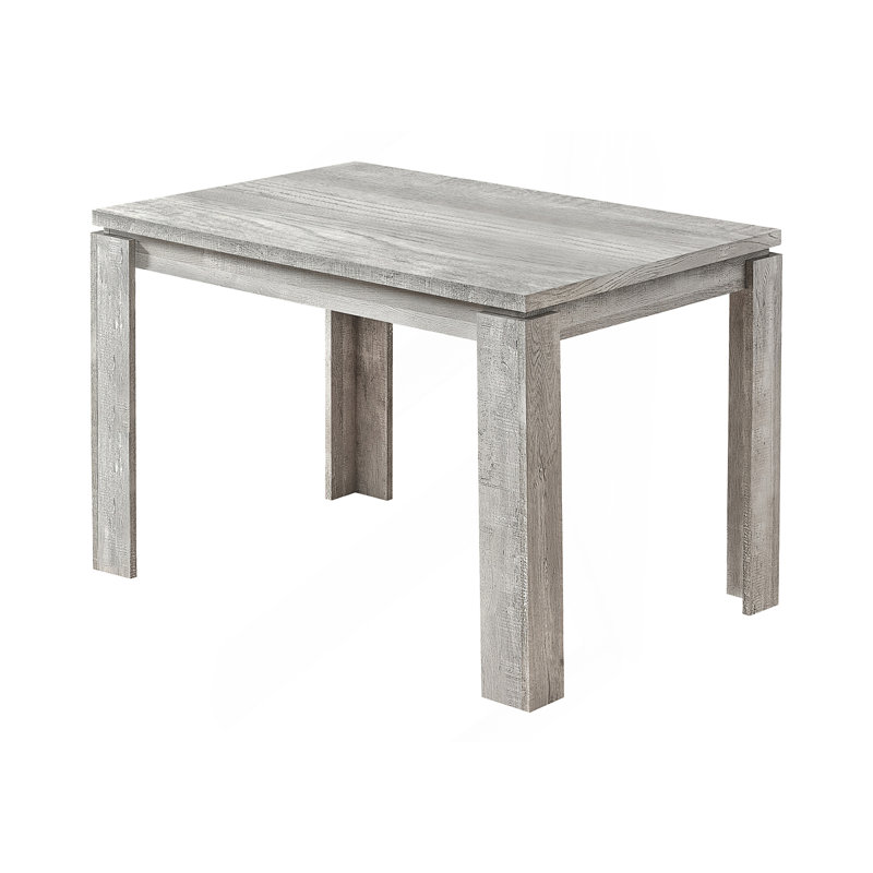 Table de salle à manger rectangulaire, table de cuisine, Gris