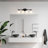 4-E26 Light Bulbs 26.3 inch Glass Shade Contemporary Vanity Light Fixture