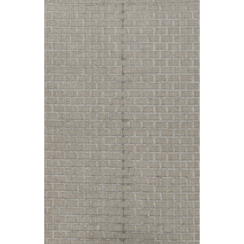 Geometric Area Rug in Gray