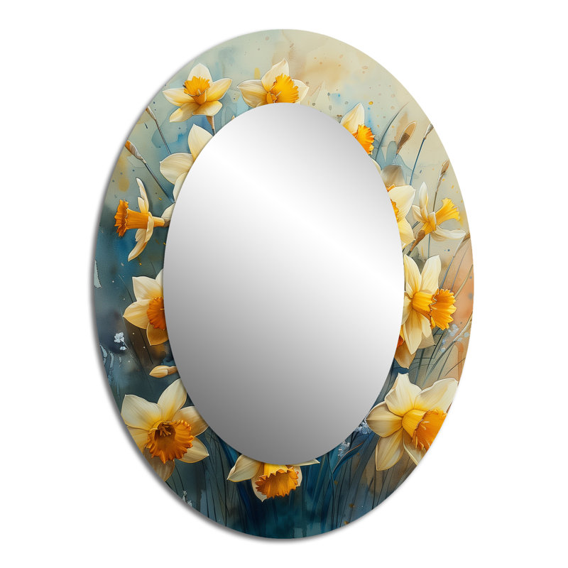 Bouquet de jonquilles - jaune et gris, 40 po x 30 po