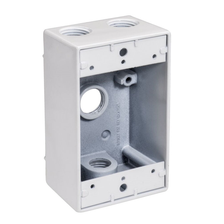 Southwire 4 Hole Single Gang Weatherproof Box | Wayfair