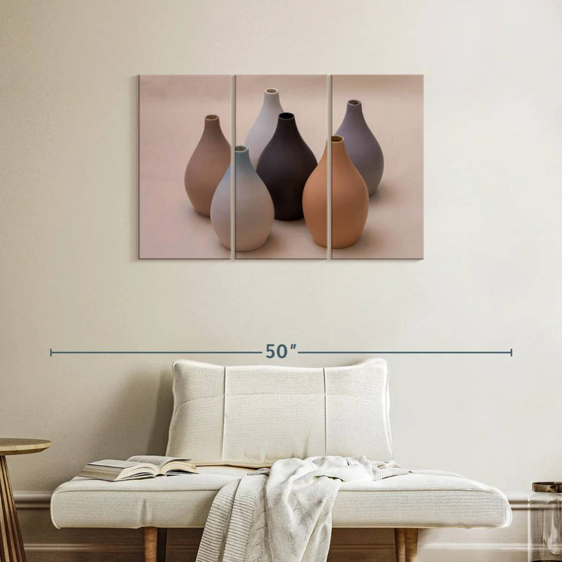 Vases minimalistes, H 24 po x l 38 po