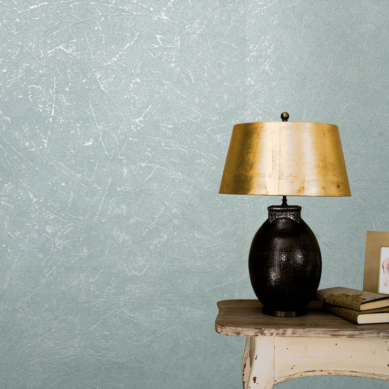 Rudi 10.05m x 53cm Textured Matte Wallpaper Roll, Blue