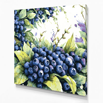 Art mural sur toile, "Fruit bleuet sauvage"