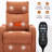 Heat Massage Manual Recliner Chair With Rocker And Swivel In Fabric For Living Room-579777974
