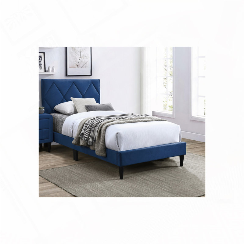 Bed, Full, Navy Blue