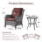 Carolina Wicker 2 - Person Patio Conversation Set with Cushions-93620099