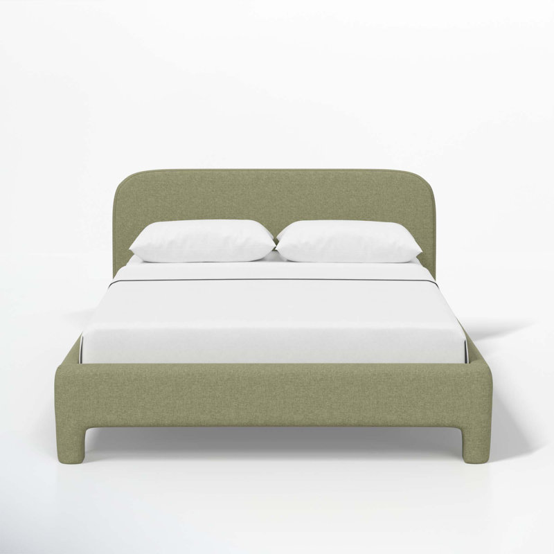 Illy Upholstered Standard Bed, King, Zuma Laurel Textured Linen