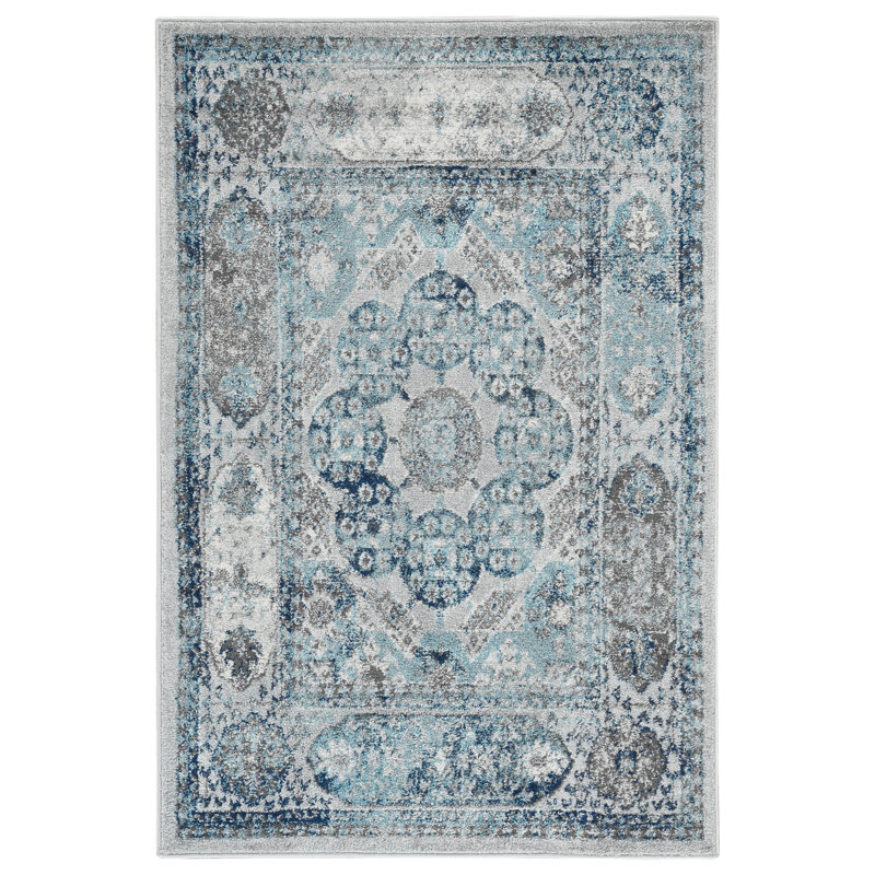 Honig Geometric Indoor Rug, Rectangle 4' x 6'