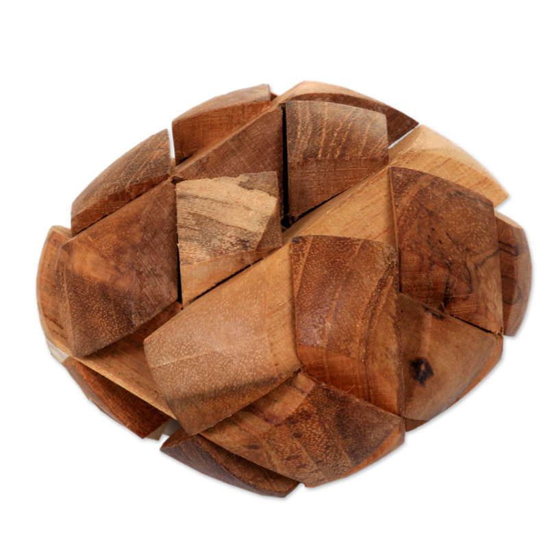 Sculpture Norazn Open Me Up Teakwood