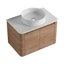 Meuble-lavabo mural 30 po avec lavabo d'art en céramique et 2 portes à fermeture en douceur, emballage KD, contreplaqué-123984863-123984864
