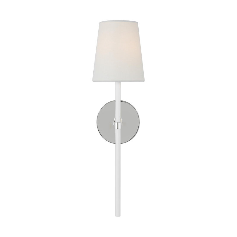 Monroe 1 - Light Armed Sconce, Polished Nickel