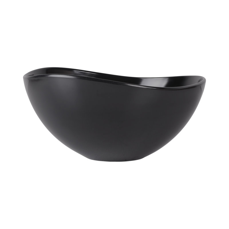 Elite Global Solutions Melamine Serving Bowl, Black