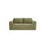 Canapé-lit pliant convertible 2-en-1, canapé-lit en velours côtelé moderne avec 2 * coussins, canapé-lit modulaire sans dossier avec lit escamotable Futon, canapé-lit modulaire pliable pour le salon - vert-57595083