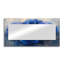 Velours bleu couches de pivoines II - miroir mural floral - imprimé sur métal-1221540992
