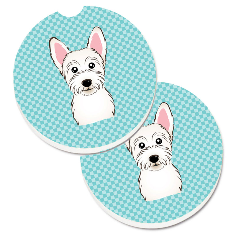 Sous-verre Retriever, Bleu, Westie