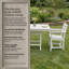 Ensembles de salle à manger de patio peu encombrants, ensemble 3 pièces en PEHD moderne pour patio