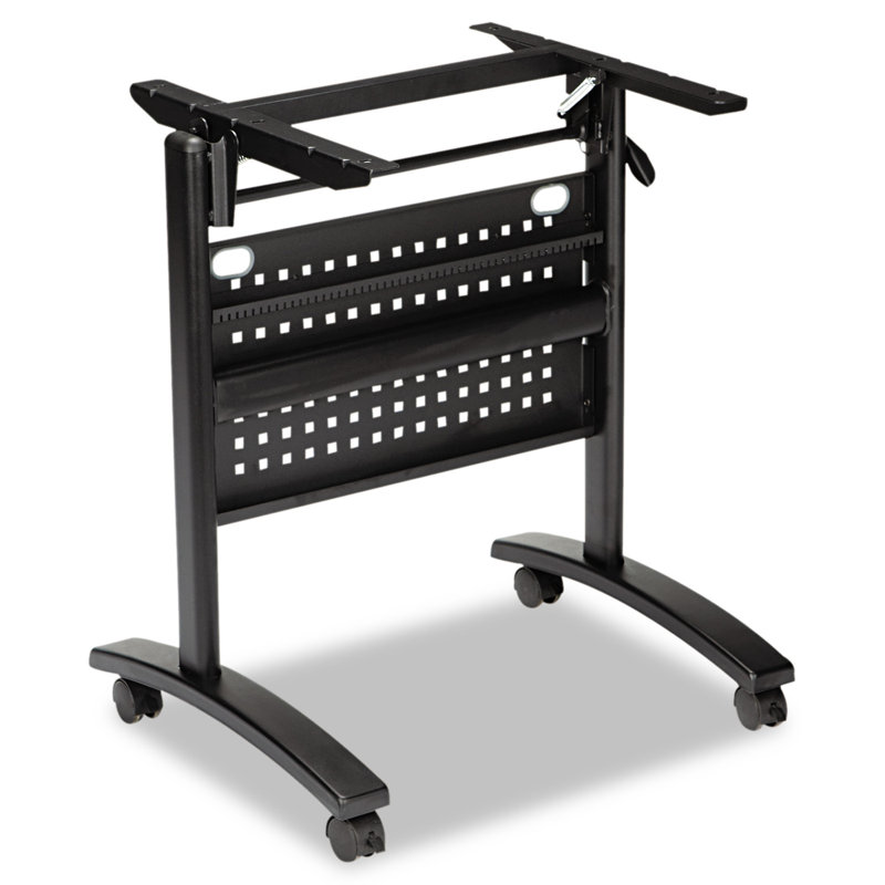 Valencia Series Rectangle 24.5'' L Training Table with Casters and Modesty Panel