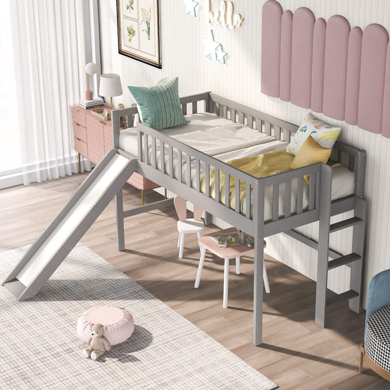 Lit mezzanine simple Amra par Harriet Bee, Gris