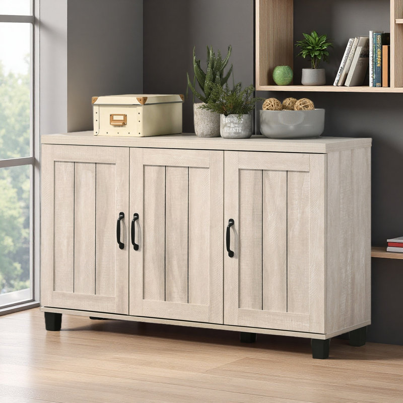 45" Finish 3-Door Shoe Cabinet