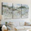 «Far Away Hills I», toile tendue sur mesure - 3 pièces-1078216138