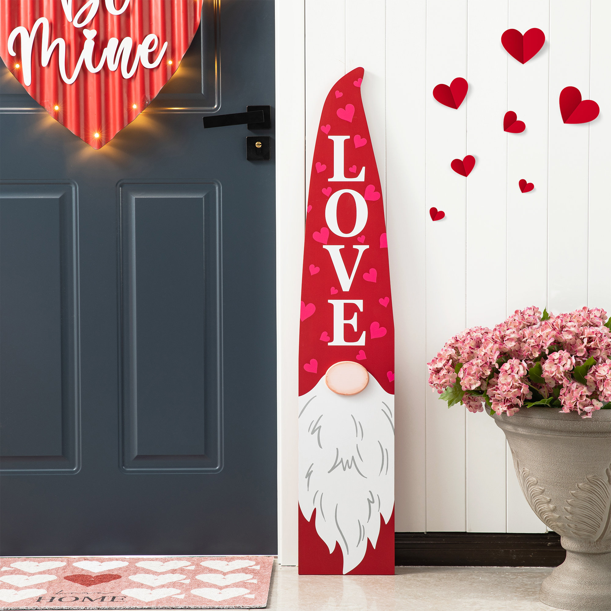 The Twillery Co.® Montclair Valentine's Wooden Gnome Porch Decor & Reviews | Wayfair