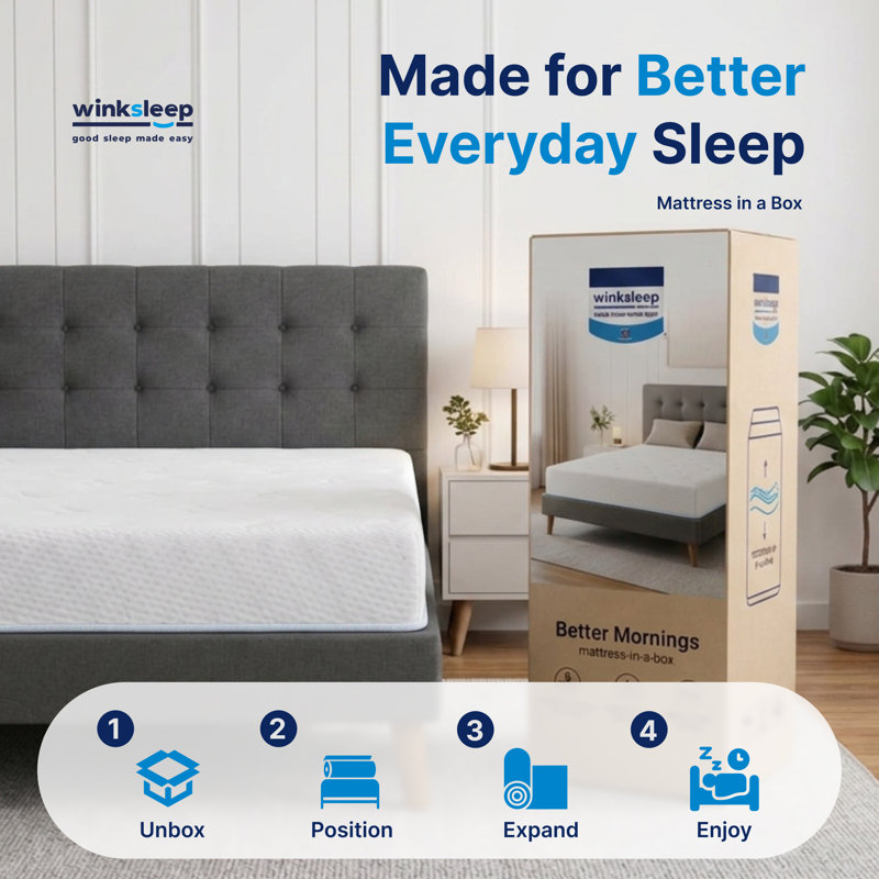Winksleep 20cm Medium-Firm Foam Mattress, Single (3')