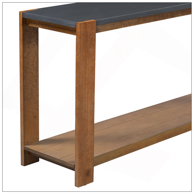 Distinctive Features Of A Minimalist Console Table With Bottom Shelf And Four Legs, Suitable For Entryway, Hallway, Living Room, Foyer, Corridor